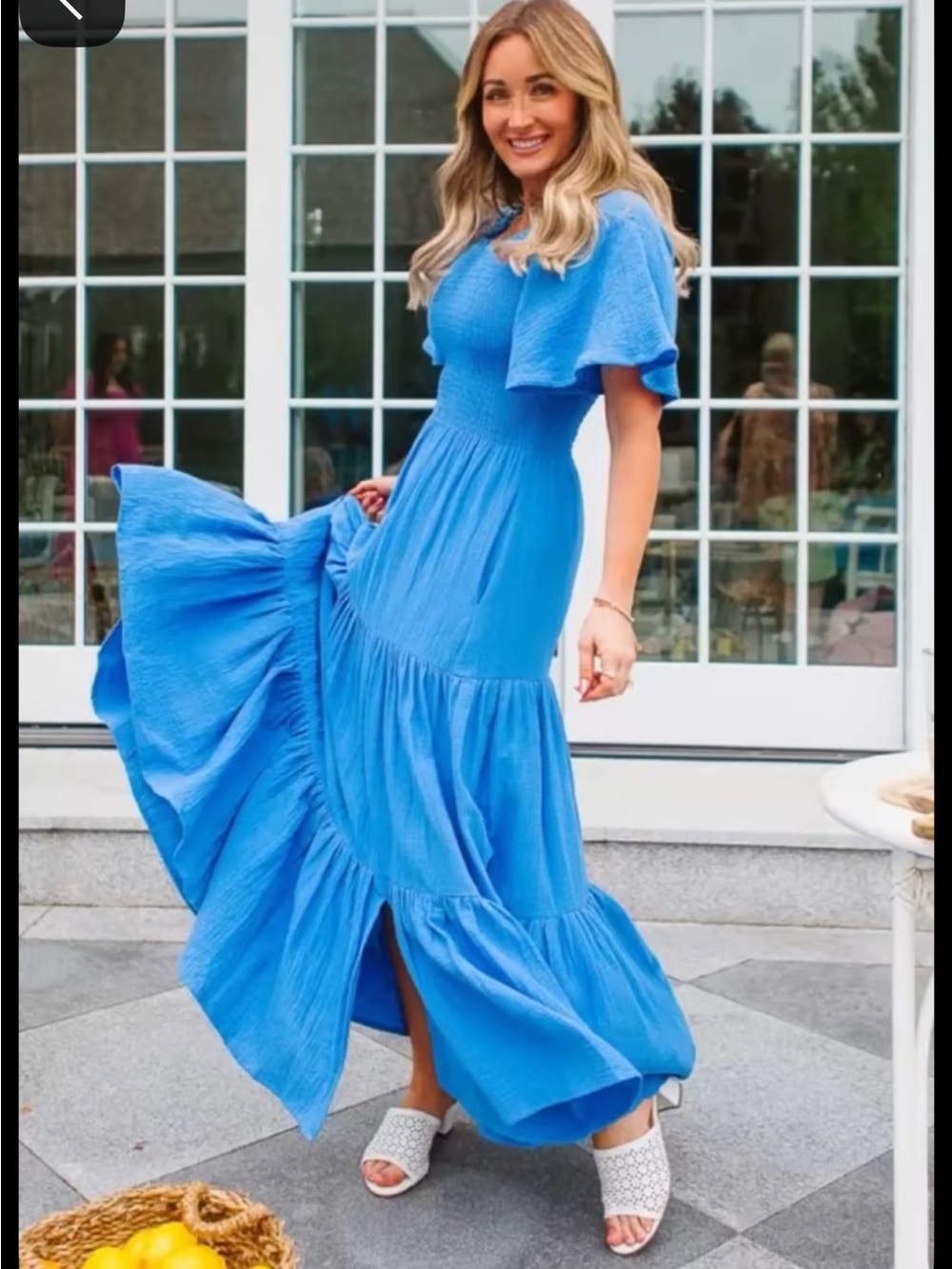 Ivy city royal blue jovie dress size medium